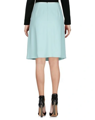 Shop Emporio Armani Woman Midi Skirt Light Green Size 6 Viscose, Acetate, Elastane, Polyester