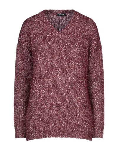 Shop Anneclaire Sweaters In Maroon