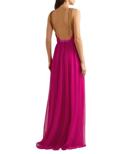 Shop Haney 3/4 Length Dresses In Fuchsia