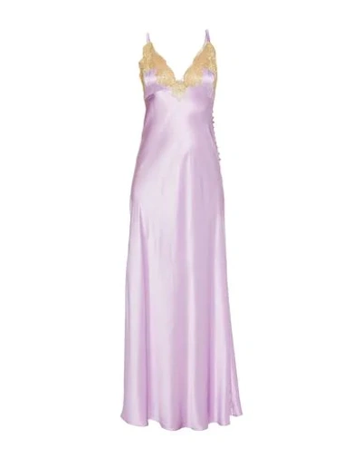 Shop Rosamosario Long Dresses In Lilac