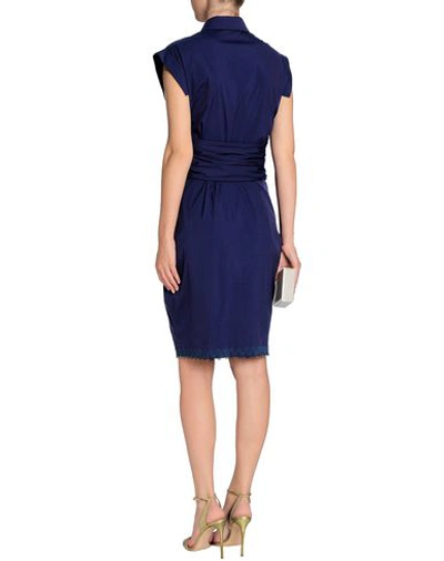 Shop Vionnet Knee-length Dress In Dark Purple