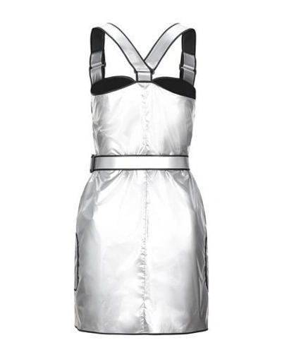 Shop Jeremy Scott Short Dresses In Silver