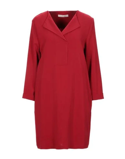 Shop Liviana Conti Woman Mini Dress Red Size 4 Viscose, Elastane