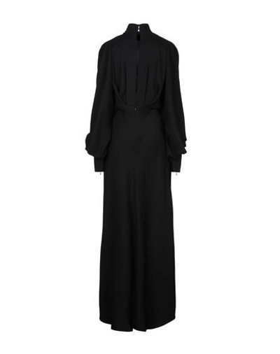 Shop Erika Cavallini Woman Long Dress Black Size 6 Polyester