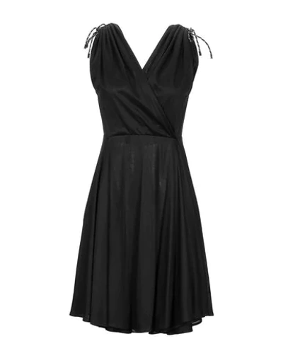 Shop Neil Barrett Woman Mini Dress Black Size S Viscose, Polyamide