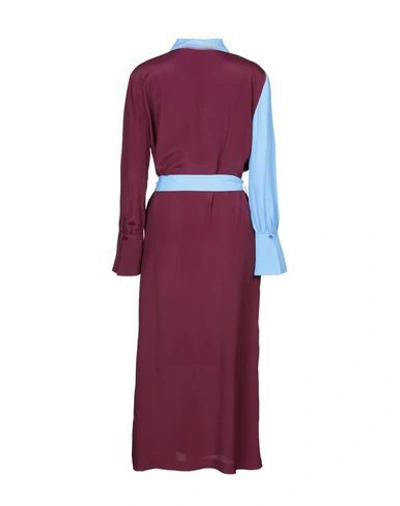 Shop Space Style Concept Midi Dresses In Maroon