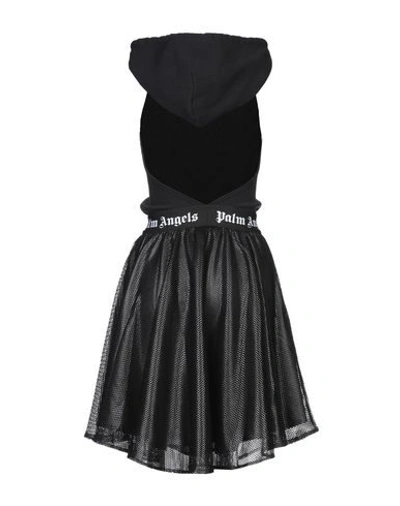 Shop Palm Angels Woman Mini Dress Black Size S Cotton, Polyamide, Polyester, Elastane