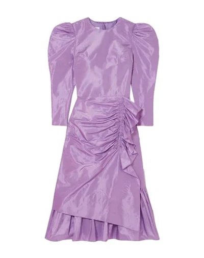 Shop Pushbutton Midi Dresses In Light Purple