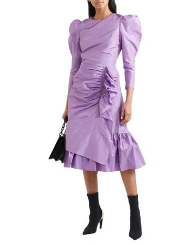 Shop Pushbutton Midi Dresses In Light Purple