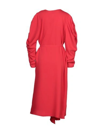 Shop A.w.a.k.e. Midi Dresses In Red
