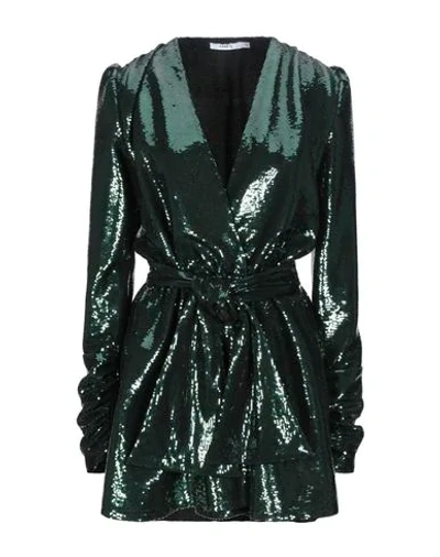 Shop Amen Woman Mini Dress Green Size 4 Polyester, Elastane
