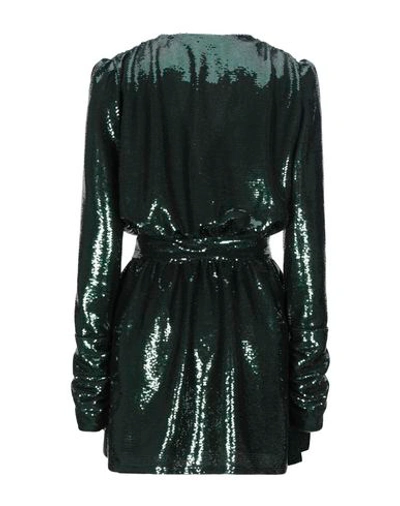 Shop Amen Woman Mini Dress Green Size 4 Polyester, Elastane