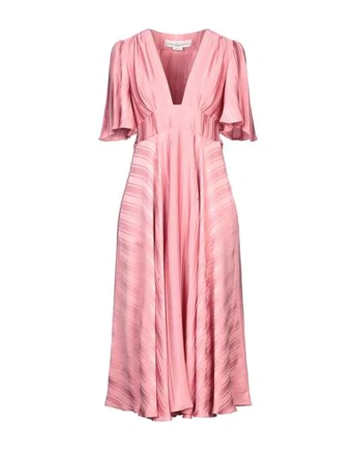 Shop Golden Goose Midi Dresses In Pastel Pink