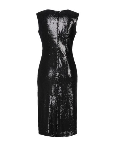 Shop P.a.r.o.s.h P. A.r. O.s. H. Woman Midi Dress Black Size Xl Polyester, Polyamide