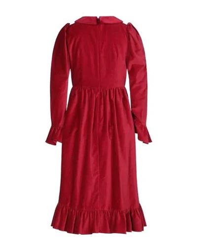 Shop Batsheva Midi Dress In Red