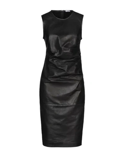 Shop P.a.r.o.s.h Midi Dresses In Black