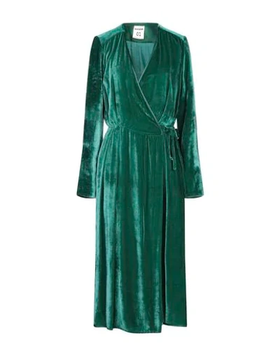 Shop Semicouture Midi Dresses In Green
