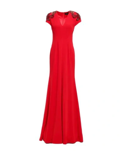 Shop Jenny Packham Long Dress In Red