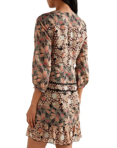 Shop Anna Sui Short Dresses In Beige
