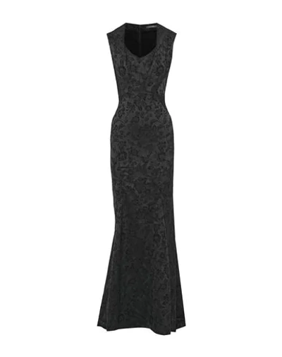Shop Zac Posen Long Dresses In Black