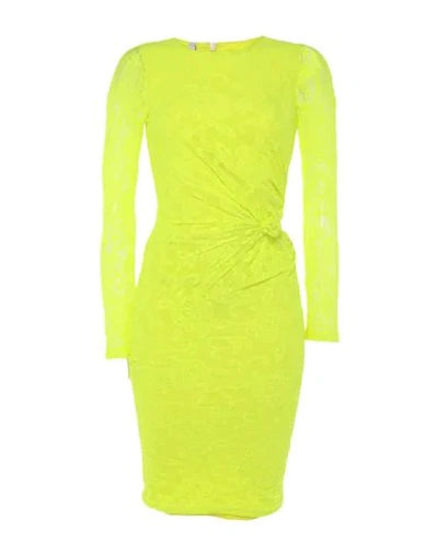 Shop Alcoolique Knee-length Dresses In Yellow