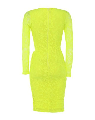 Shop Alcoolique Knee-length Dresses In Yellow