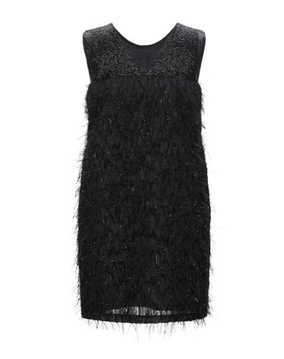 Shop Kaos Woman Mini Dress Black Size 8 Polyester