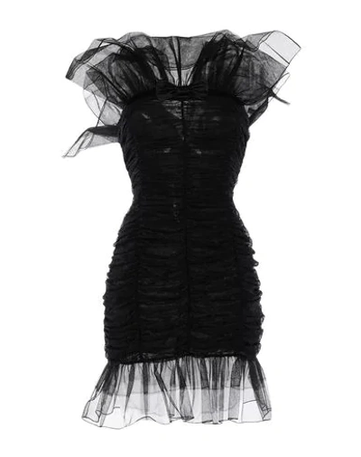 Shop Alessandra Rich Short Dresses In Black