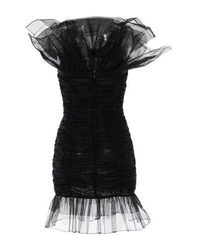 Shop Alessandra Rich Short Dresses In Black