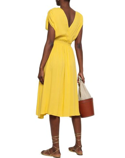 Shop Kain 3/4 Length Dresses In Yellow