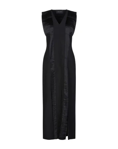Shop Cedric Charlier Long Dresses In Black