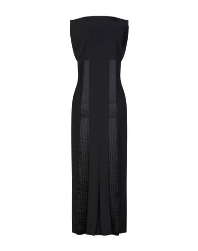 Shop Cedric Charlier Long Dresses In Black