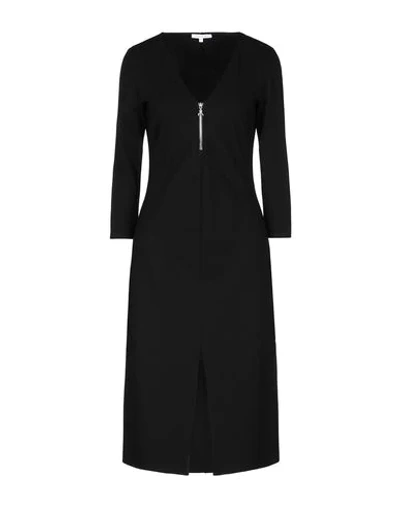 Shop Patrizia Pepe 3/4 Length Dresses In Black