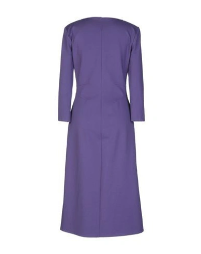 Shop Patrizia Pepe Midi Dress In Purple