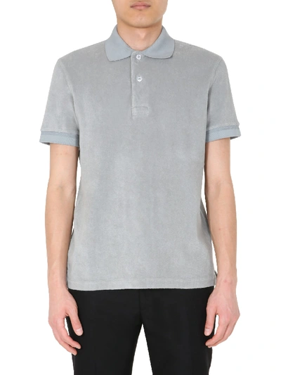 Shop Tom Ford Regular Fit Polo In Grey