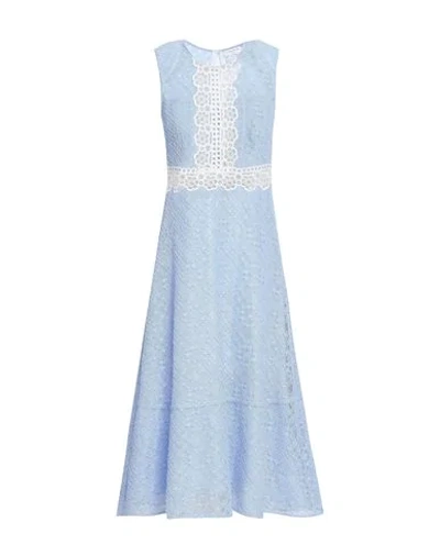 Sandro Midi Dress In Sky Blue