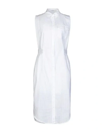 Shop Calvin Klein 3/4 Length Dresses In White