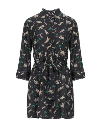 Shop Liu •jo Woman Mini Dress Black Size 8 Polyester