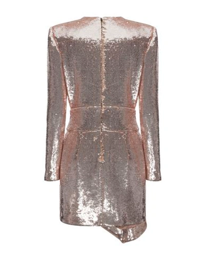 Shop Alexandre Vauthier Woman Mini Dress Copper Size 6 Viscose, Elastane, Polyester In Orange