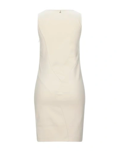 Shop Patrizia Pepe Woman Mini Dress Beige Size 2 Cotton, Polyamide, Elastane