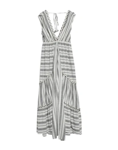 Shop Misa Midi Dress In Grey