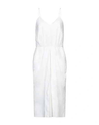 Shop Aalto 3/4 Length Dresses In Ivory