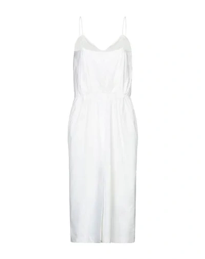 Shop Aalto 3/4 Length Dresses In Ivory