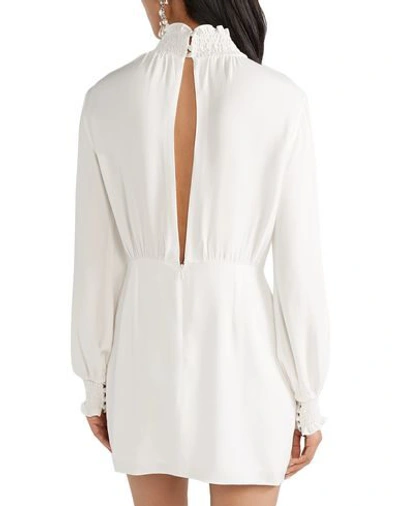 Shop Les Héroïnes By Vanessa Cocchiaro Woman Mini Dress Ivory Size 12 Acetate, Viscose In White