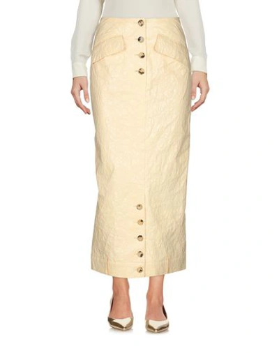 Shop Rejina Pyo Midi Skirts In Apricot