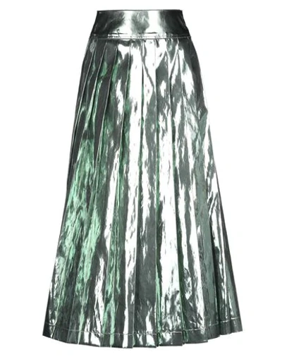 Shop Arthur Arbesser Midi Skirts In Green