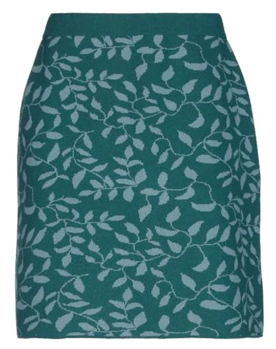 Shop Alyki Knee Length Skirts In Deep Jade