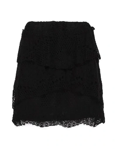 Shop Iro Woman Mini Skirt Black Size 2 Cotton, Nylon