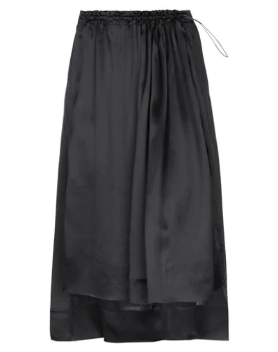 Shop Aries 3/4 Length Skirts In Black