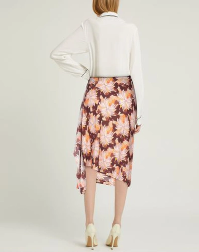 Shop L'autre Chose L' Autre Chose Woman Midi Skirt Pink Size 6 Viscose, Elastane
